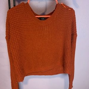 Orange Fall thin sweater